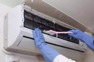 济南槐荫区空调清洗保养现场